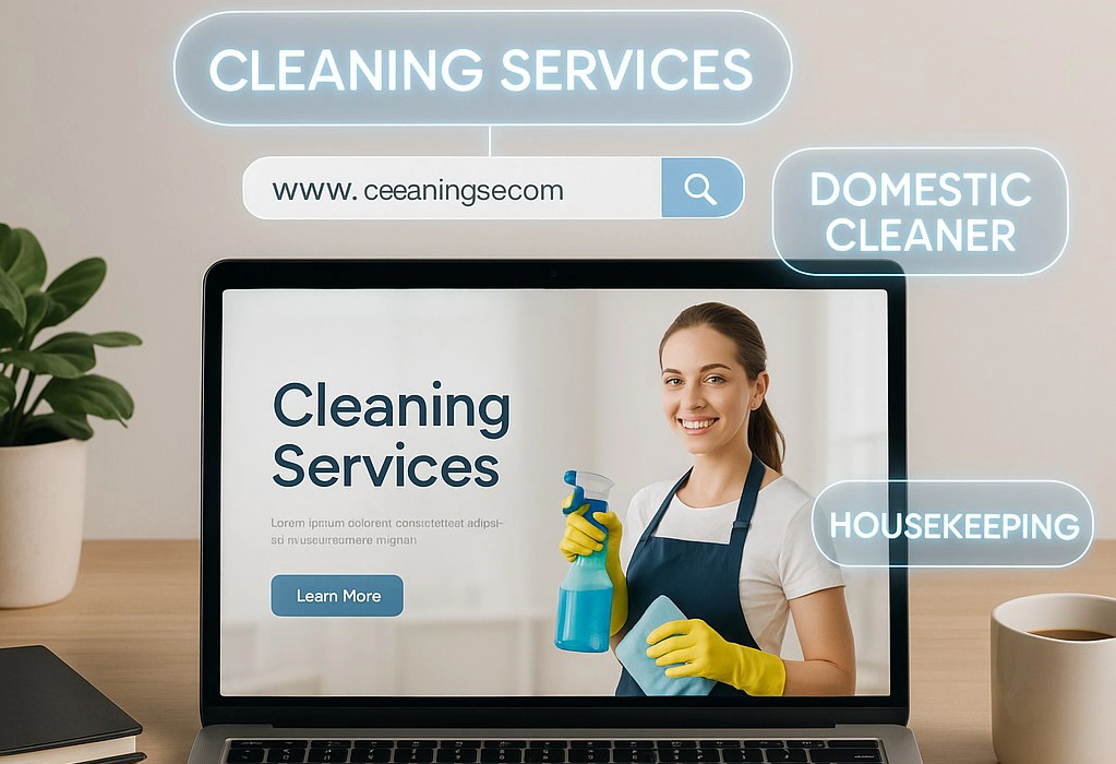 Domain and Website for Your Cleaning Business