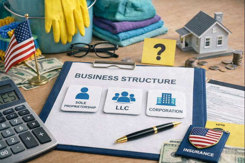 Choosing a Business Structure for a Cleaning Business in the USA