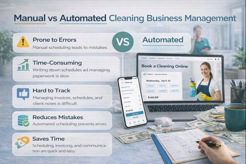 Manual vs Automated Cleaning Business Management in the USA