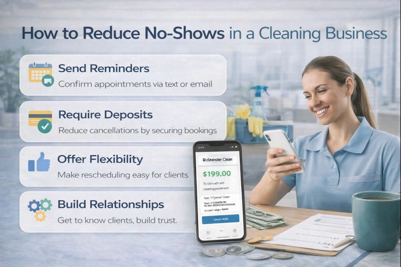 How to Reduce No-Shows in a Cleaning Business in the USA