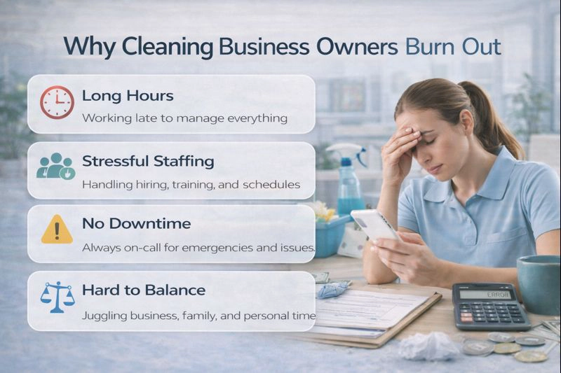 Why Cleaning Business Owners Burn Out in the USA